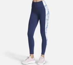GO WALK Seascape Floral Full Length High-Waisted Legging